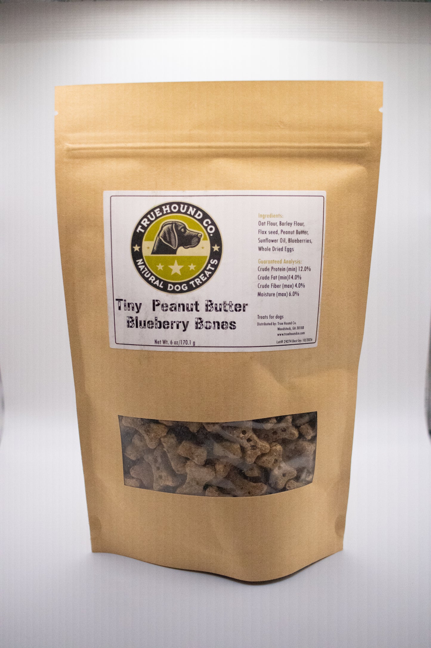 Tiny Peanut Butter Blueberry Bones